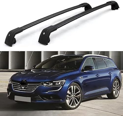 2 Stück Auto-Dachträger für Renault Talisman Grandtour 2016–2019, Querträger, Transport von Stauraum, Dachgepäckträger, Schienenträger, Modifikationszubehör von BNMJY