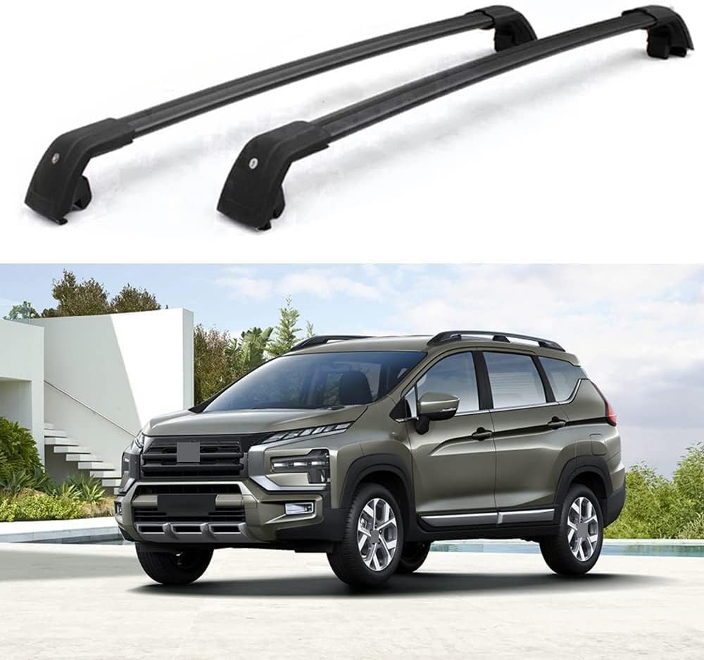 2 Stück Autodachträger für Mitsubishi Xpander 2017 2018 2019 2020 2021, Dachzubehör, Gepäckträger, Querträger, Frachttransportträger, Schienenträger, Querträger von BNMJY