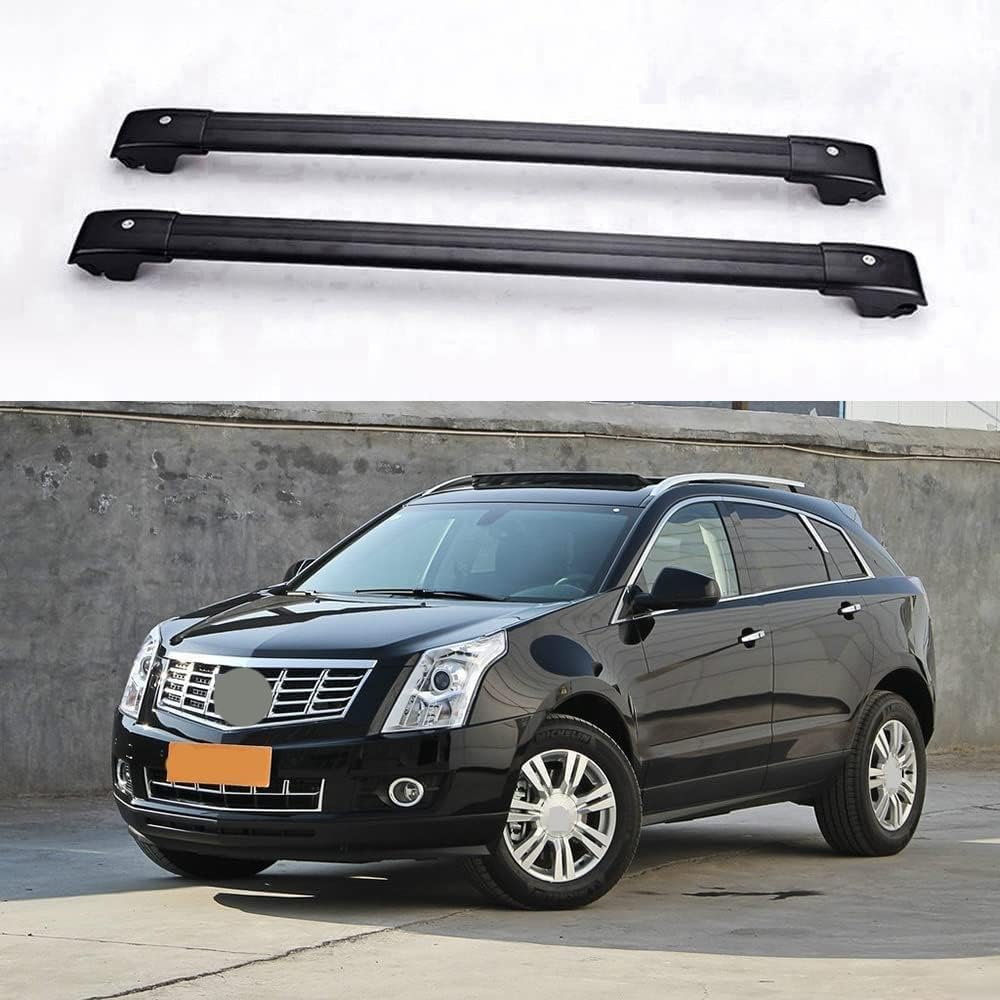 2-teilige Autodachgepäckträger für Cadillac SRX SUV 2010-2022, Querstangen, Transport, Lagerung, Dachgepäckhalter, Schienenträger, Modifikationszubehör von BNMJY