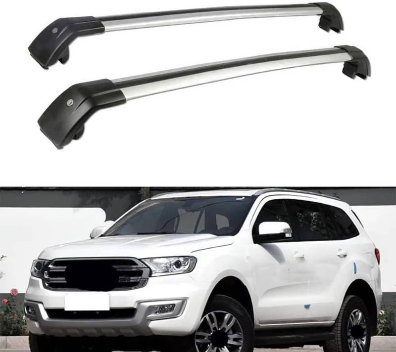 2-teilige Autodachgepäckträger für Ford Everest SUV 2016-2020, Querstangen, Transport, Lagerung, Dachgepäckträger, Relingträger, Umbauzubehör von BNMJY