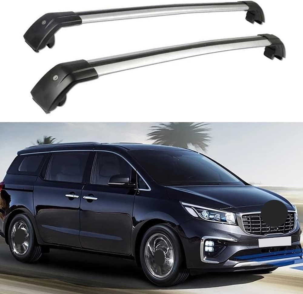 2-teilige Autodachgepäckträger für Kia Carnival Sedona MPV 2014-2020, Querstangen, Transport, Lagerung, Dachgepäckträger, Relingträger, Umbauzubehör von BNMJY