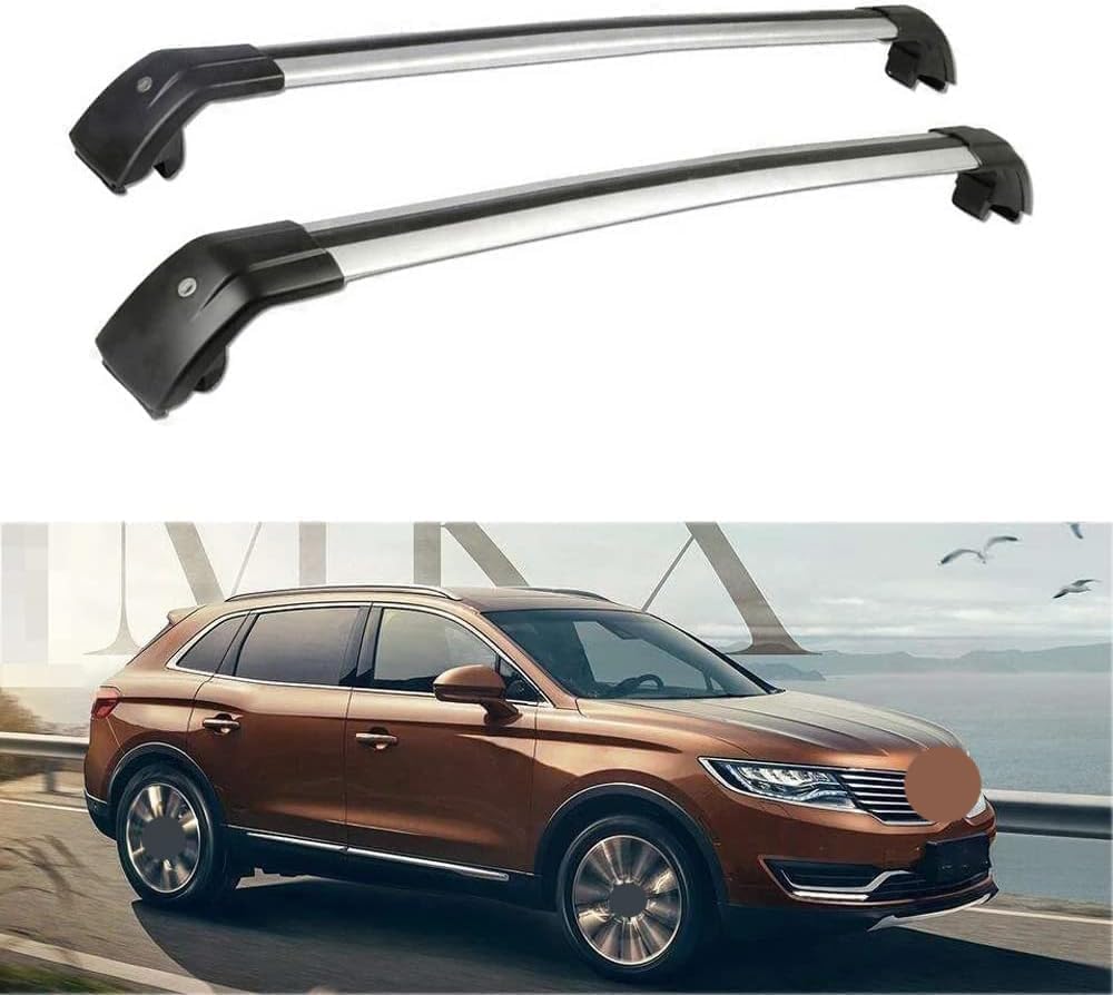 2-teilige Autodachgepäckträger für Lincoln MKX 2015-2018, Querstangen, Transport, Lagerung, Dachgepäckträger, Relingträger, Umbauzubehör von BNMJY