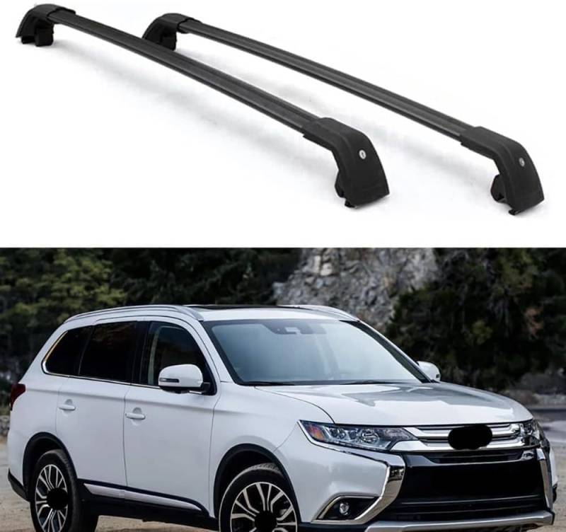 2-teilige Autodachgepäckträger für Mitsubishi Outlander 2012-2020, Querstangen, Transport, Lagerung, Dachgepäckträger, Relingträger, Umbauzubehör von BNMJY