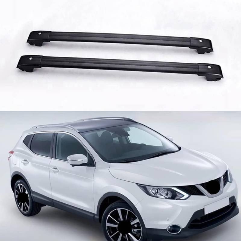 2-teilige Autodachgepäckträger für Nissan Qashqai 2014-2021, Querstangen, Transport, Lagerung, Dachgepäckträger, Relingträger, Umbauzubehör von BNMJY