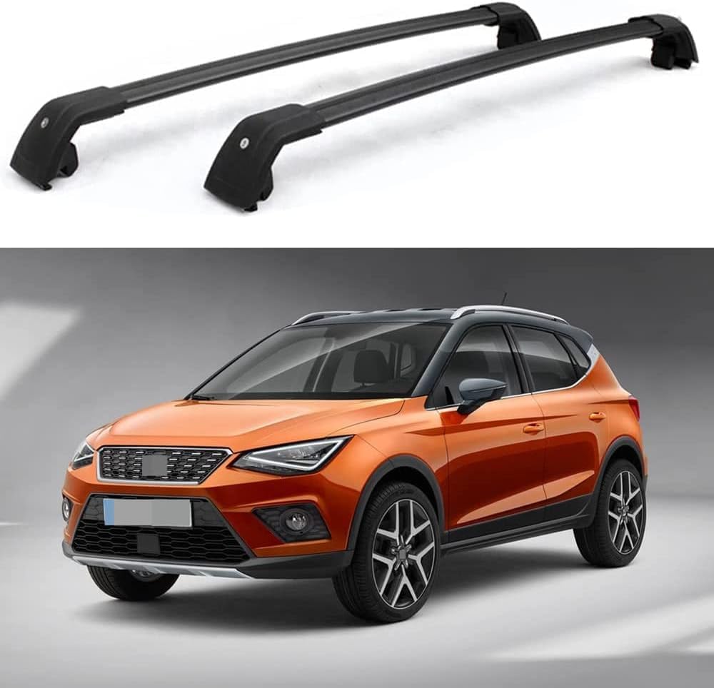 2-teilige Autodachträger für Seat Arona SUV 2017-2020, Dachzubehör, Gepäckträger-Querstange, Frachttransportträger, Schienenträger-Querstange von BNMJY