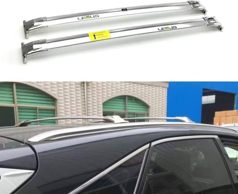 Abschließbare Aluminium-Autodachträger ohne Schiene, Anti-Diebstahl-Gepäck für 2016–2019 R270 RX350 RX-Serie, 2 Stück, universelle Dachträger. von BNMJY