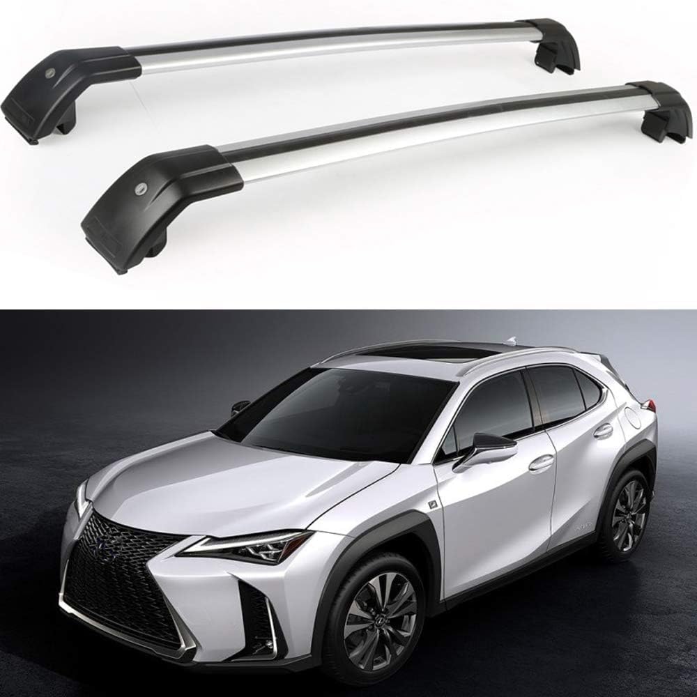 Abschließbare Aluminium-Autodachträger ohne Schiene, Anti-Diebstahl-Gepäck für Lexus UX 2019 2020, universelle Dachträger. von BNMJY