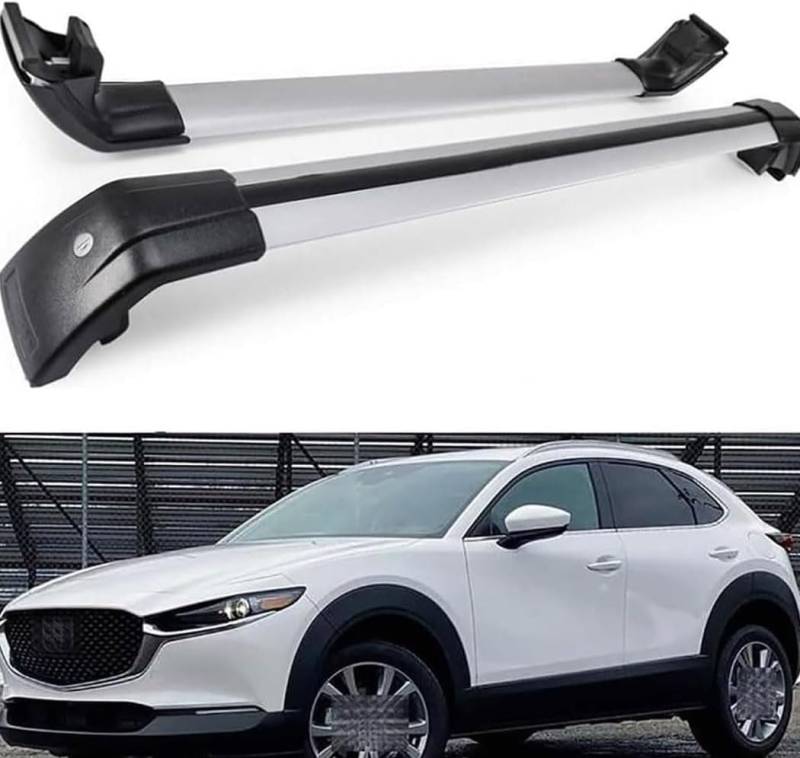 Abschließbare Aluminium-Autodachträger ohne Schiene, Anti-Diebstahl-Gepäck für Mazda CX5 CX-5 2017–2021, universelle Dachträger. von BNMJY