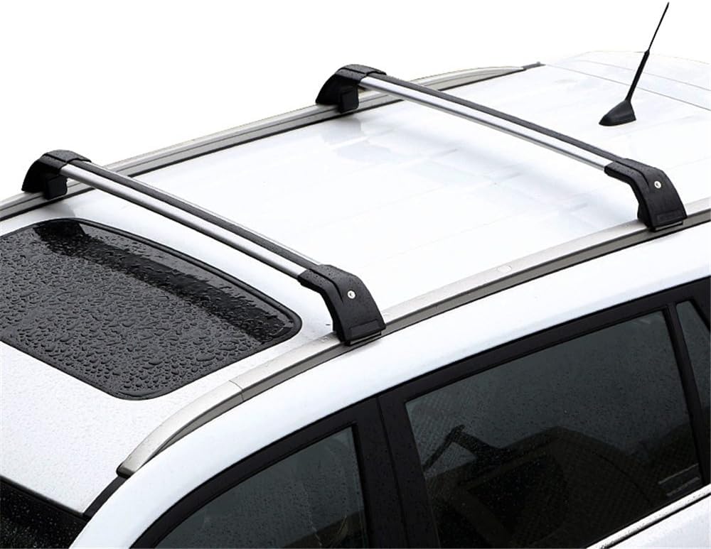 Abschließbarer Aluminium-Dachgepäckträger ohne Reling, Diebstahlschutz, für Nissan Rogue X-Trail 2014–2019, 2 Stück, universeller Dachgepäckträger. von BNMJY