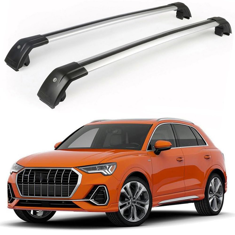 Aluminium-Autodachträger für Audi Q3 2019–2023, Schienenträger, Querträger, Autozubehör von BNMJY