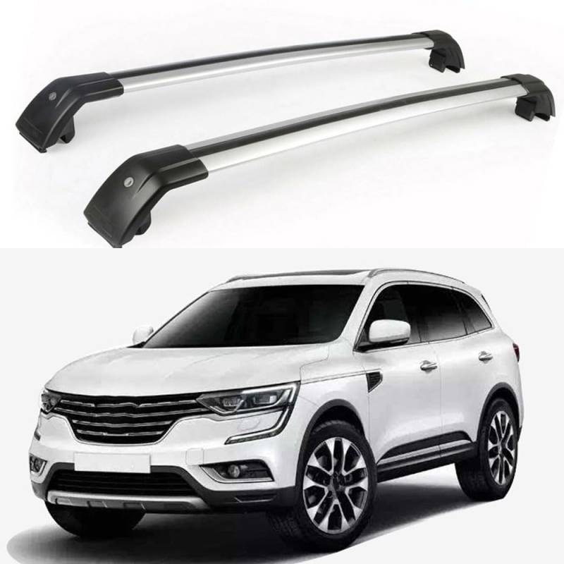 Aluminium-Autodachträger für Renault Koleos 2016–2023, Schienenträger, Querträger, Autozubehör von BNMJY