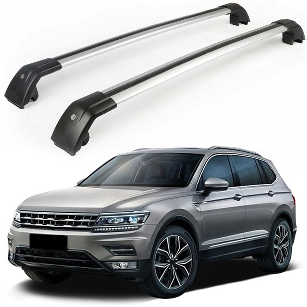 Aluminium-Autodachträger für Tiguan 2017–2023, Schienenträger, Querträger, Autozubehör von BNMJY