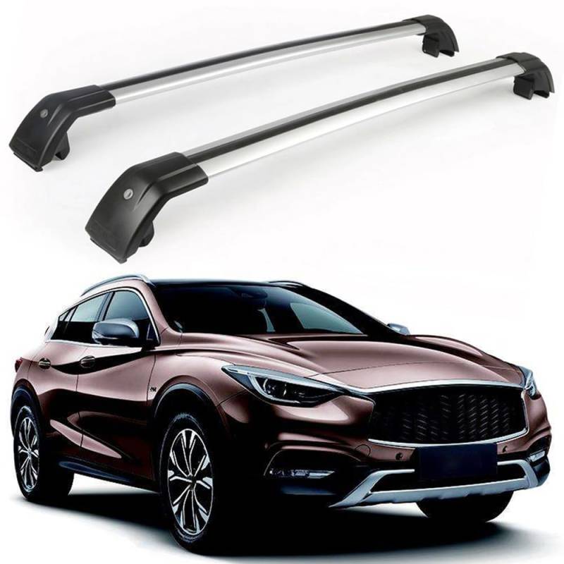 Aluminium-Dachträger für Infiniti QX30 2016–2022, Dachträger-Querträger, Autozubehör von BNMJY