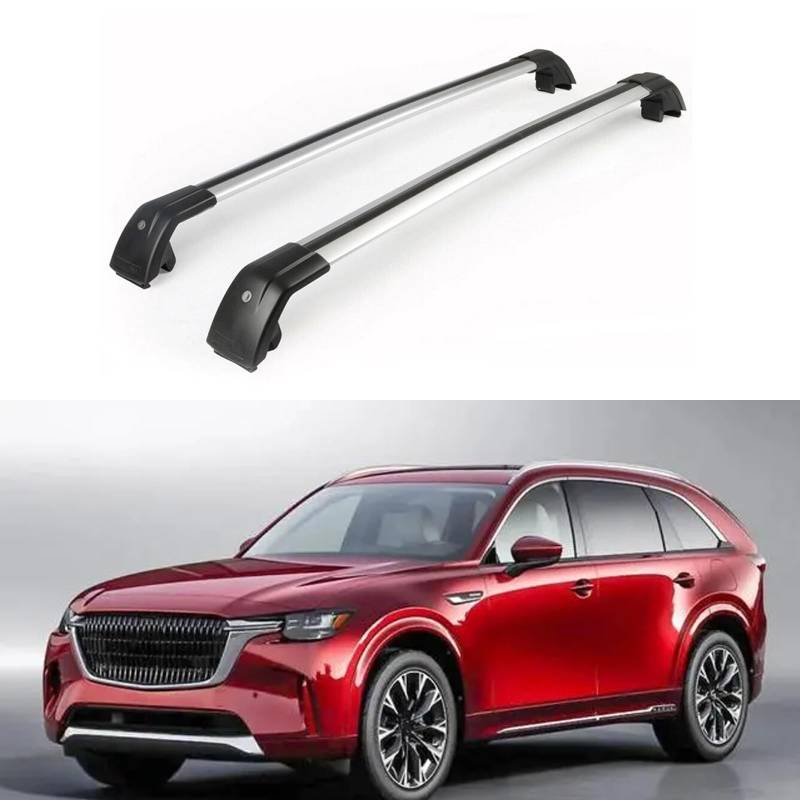 Aluminium-Dachträger für Mazda CX-90 2021–2023, Dachträger-Querträger, Autozubehör von BNMJY