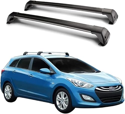 Auto-Dachträger für Hyundai i30 SW Kombi 2012–2018, Aluminium-Anti-Rost-Querstange, Ersatzteile für Dachgepäck, B von BNMJY