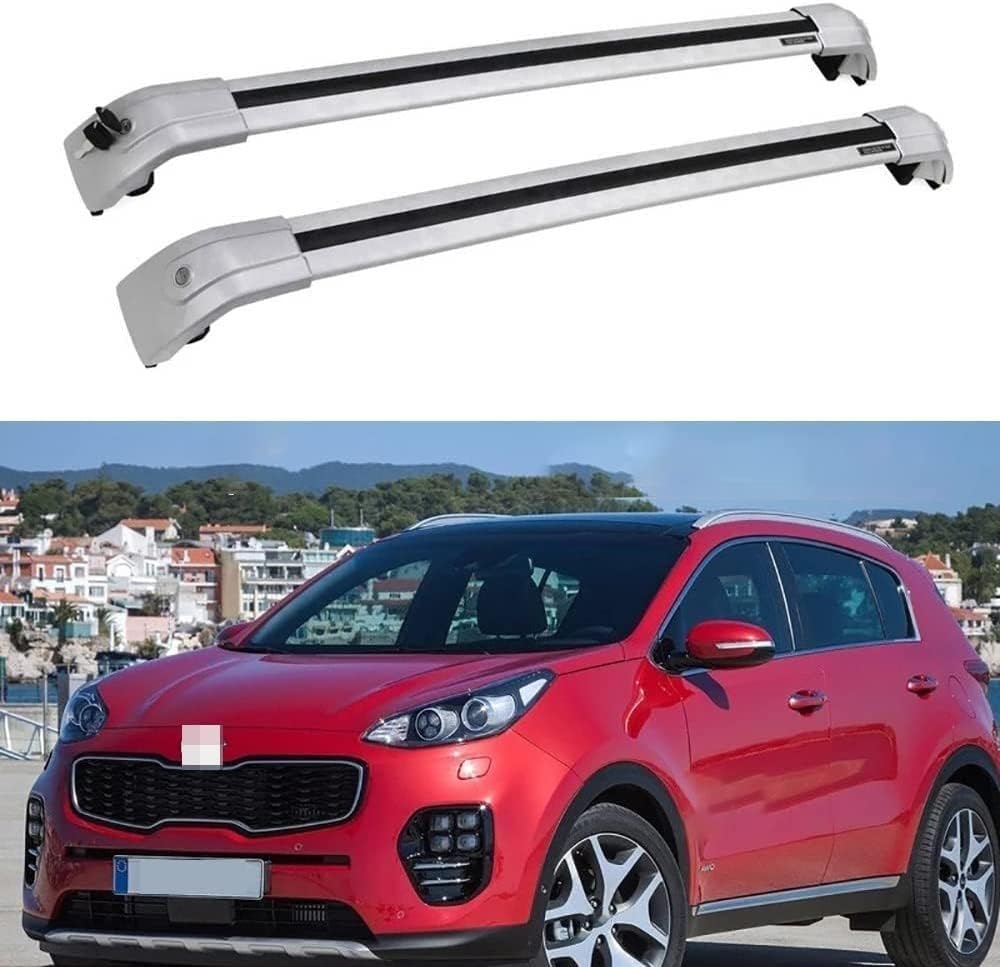 Auto-Dachträger für Kia Sportage 4. 2015–2020, Aluminium-Rostschutz-Querstange, Dachgepäck-Ersatzteile,B von BNMJY