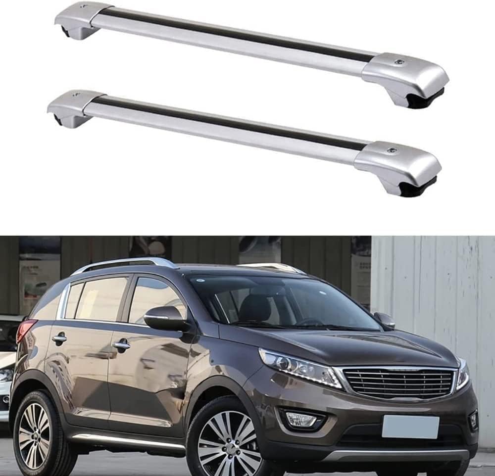 Auto-Dachträger für Kia Sportage R 2010–2017, Aluminium-Rostschutz-Querstange, Ersatzteile für Dachgepäck, B von BNMJY