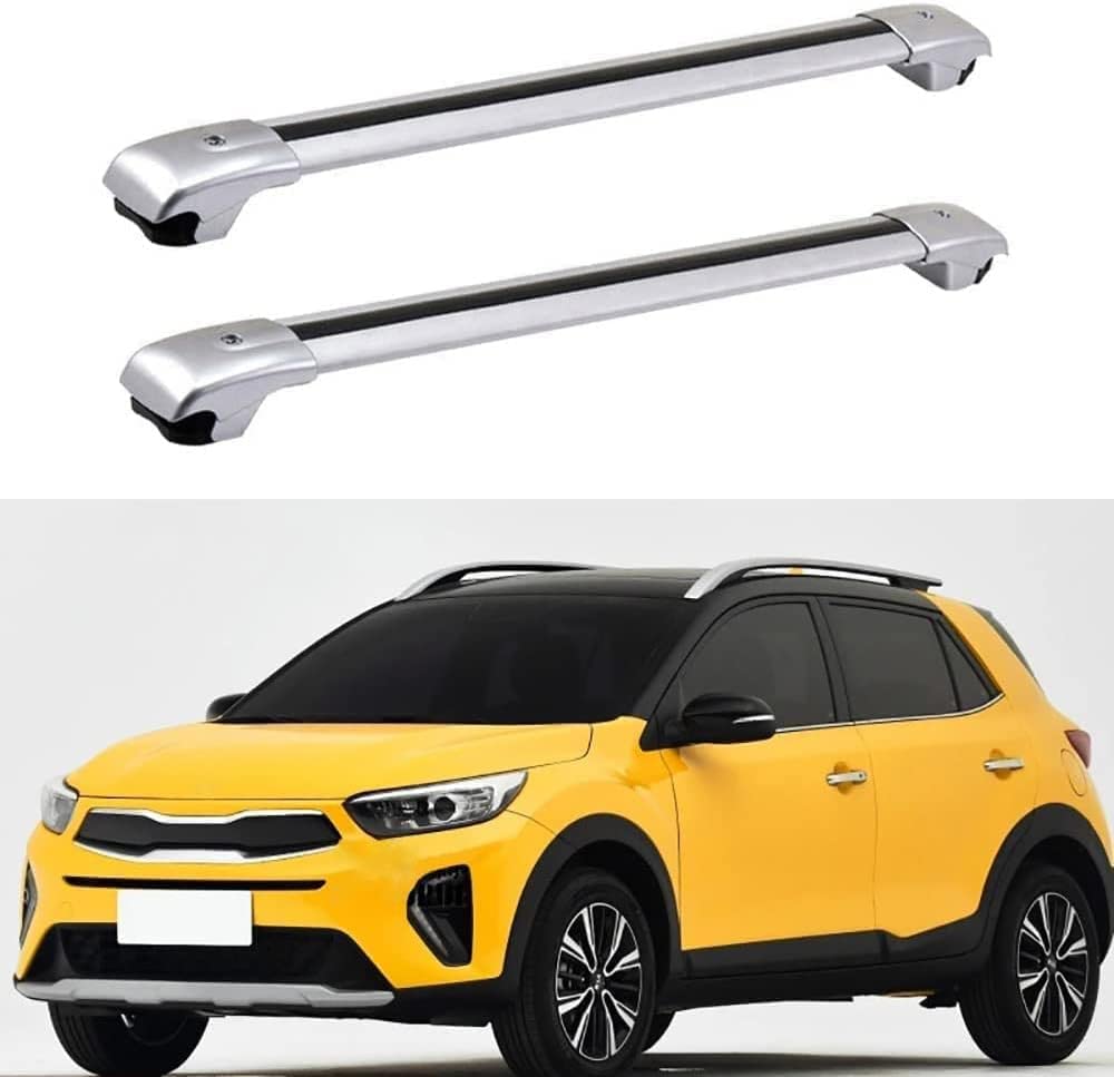 Auto-Dachträger für Kia Stonic SUV 2017 2018 2019, Aluminium-Anti-Rost-Querstange Dachgepäck-Ersatzteile,A von BNMJY