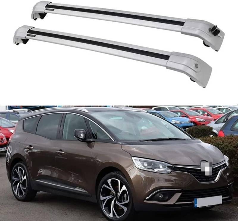 Auto-Dachträger für Renault Grand Scenic 2017–2021, Aluminium-Anti-Rost-Querstange, Dachgepäck-Ersatzteile, A von BNMJY