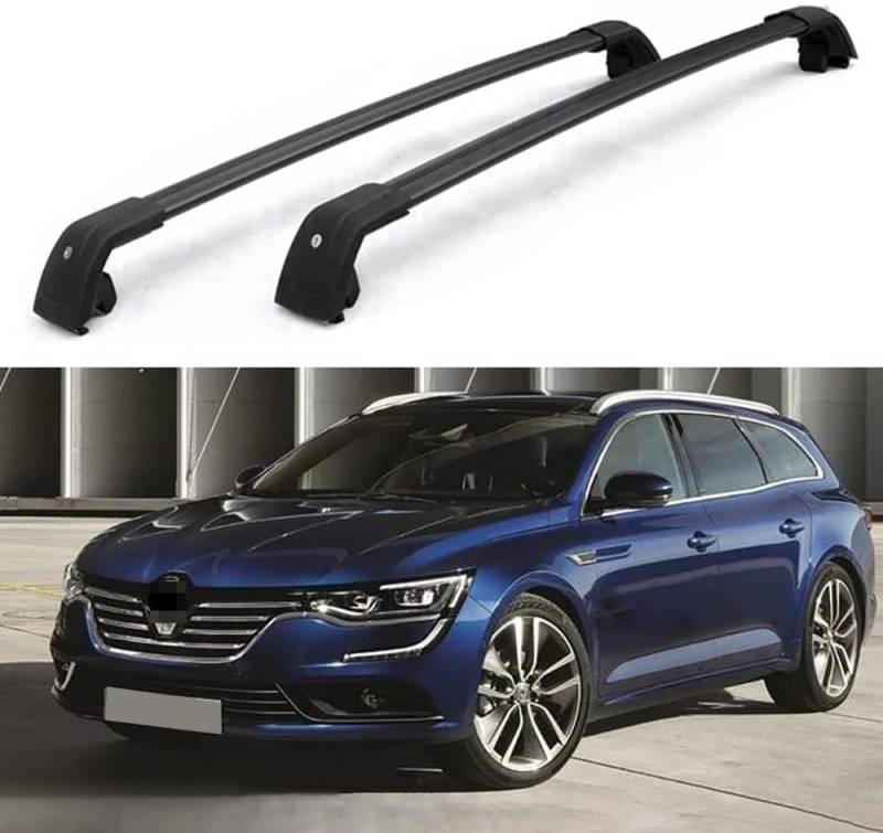 Auto-Dachträger für Renault Talisman Grandtour 2016–2019, Aluminium-Rostschutz-Querstange, Dachgepäck-Ersatzteile, A von BNMJY