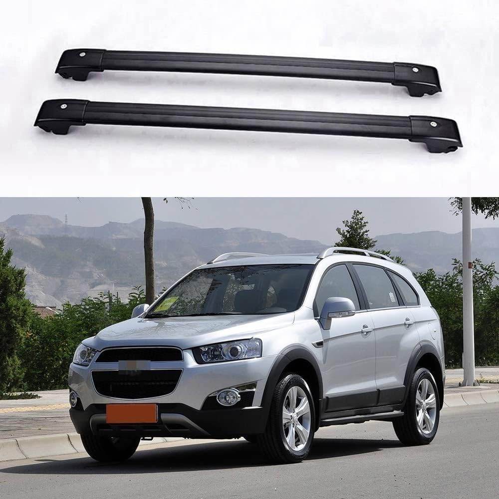 Autodachträger für Chevrolet Captiva Winstorm 2006-2019, Aluminium-Rostschutz-Querträger-Dachgepäck-Ersatzteile,B von BNMJY