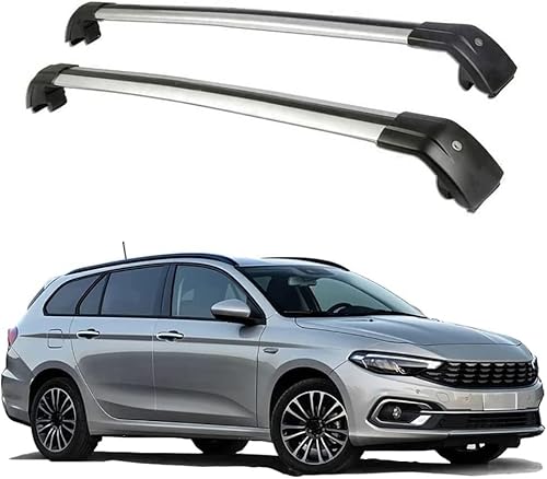 Autodachträger für FIAT Tipo Kombi 2016-2021, Aluminium-Rostschutz-Querträger-Dachgepäck-Ersatzteile,C von BNMJY