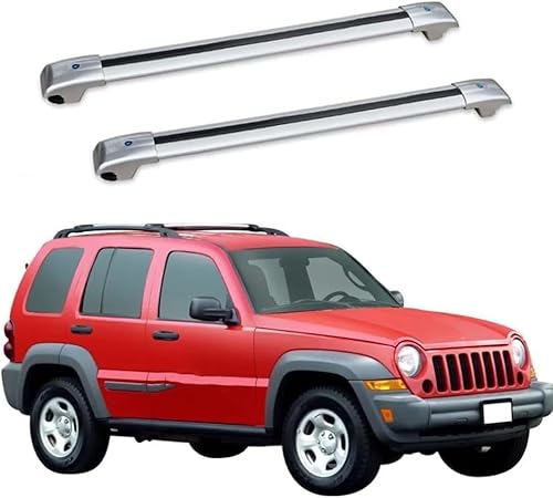 Autodachträger für Jeep Cherokee KJ 2001-2008, Aluminium-Rostschutz-Querträger-Dachgepäck-Ersatzteile,A von BNMJY