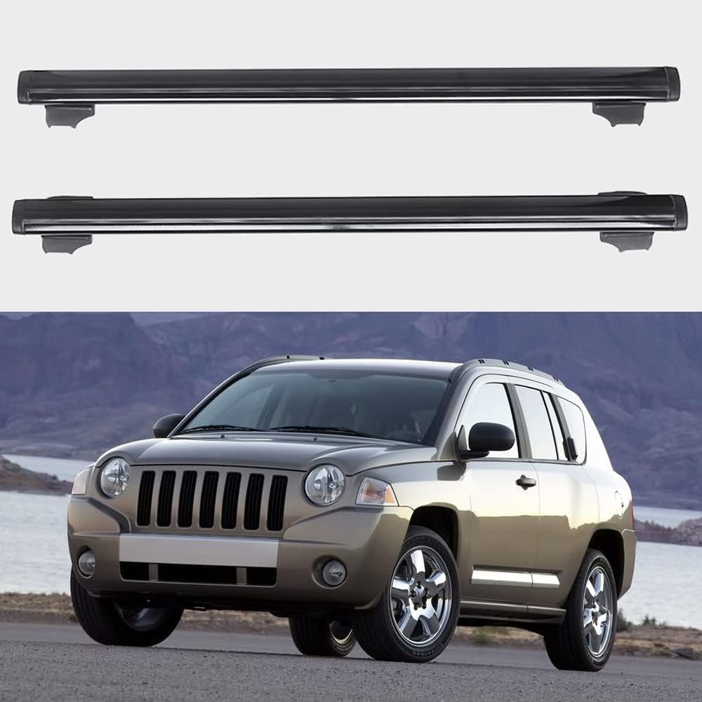 Autodachträger für Jeep Compass 2005-2010, Aluminium-Rostschutz-Querträger Dachgepäck-Ersatzteile von BNMJY