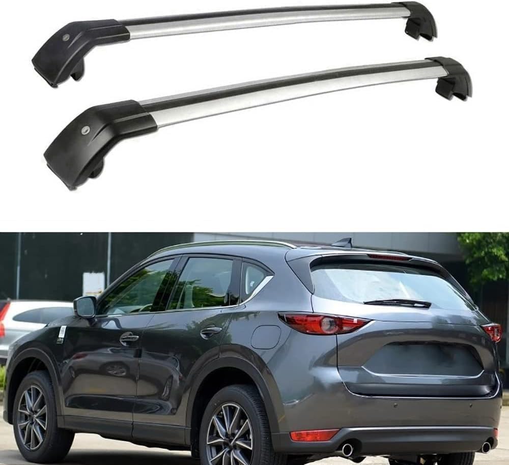 Autodachträger für Mazda CX-5 CX5 SUV 2017-2022, Aluminium-Rostschutz-Querträger-Dachgepäck-Ersatzteile,A von BNMJY