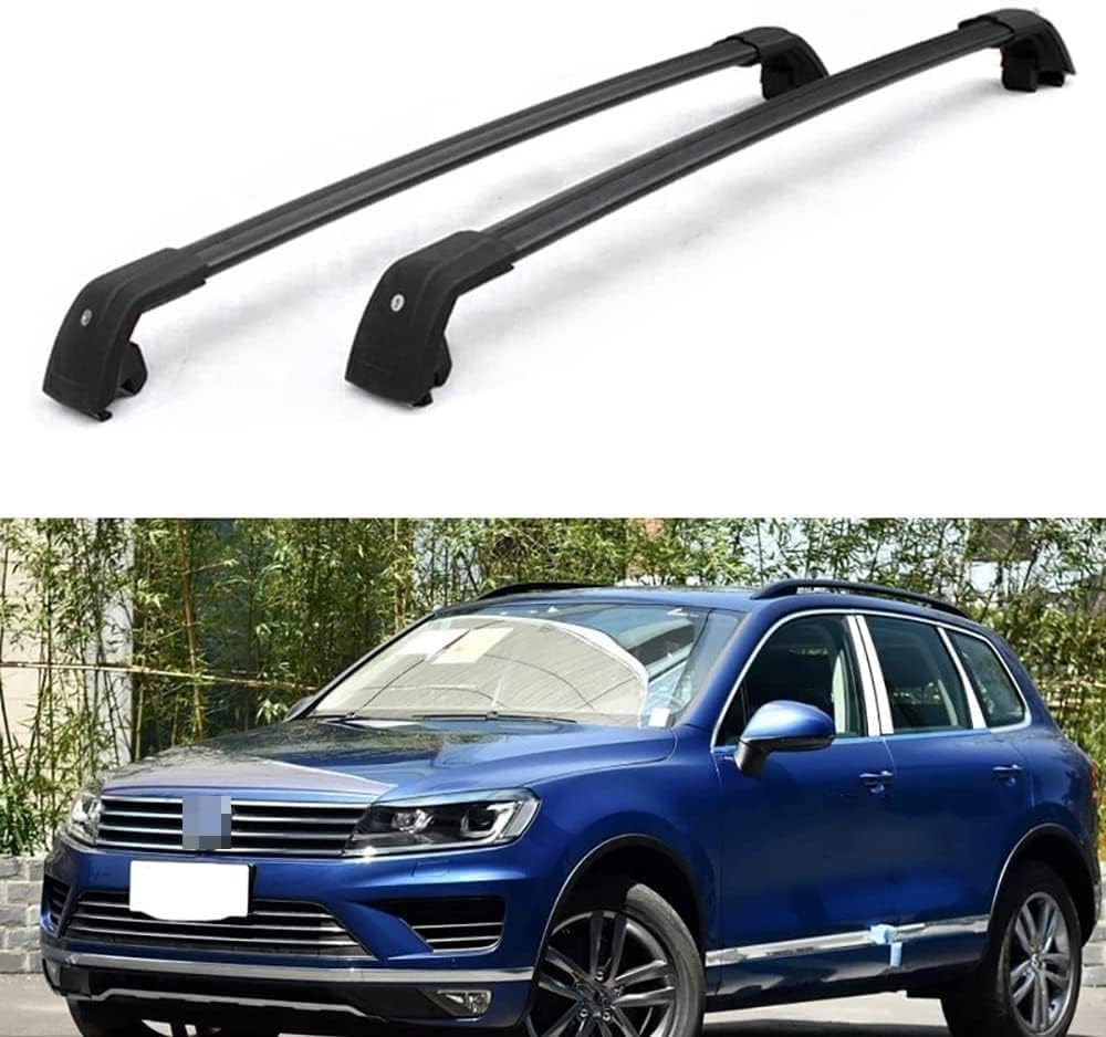 Autodachträger für VW Touareg 2010-2018, Aluminium-Rostschutz-Querträger Dachgepäck-Ersatzteile von BNMJY