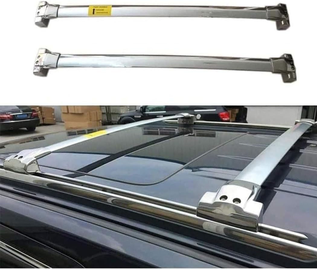 Dachträger für Jeep Grand Cherokee 2011–2020, Aluminium-Dachträger, Dachreling, Querträger, abschließbar – passend für bündige Dachreling, Querträger von BNMJY