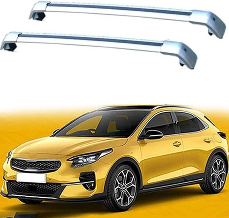 Dachträger für KIA XCEED 5 Typ SUV 2020 2021, Aluminium-Dachträger, Dachreling, Querträger, abschließbar – passend für bündige Dachreling, Querträger von BNMJY