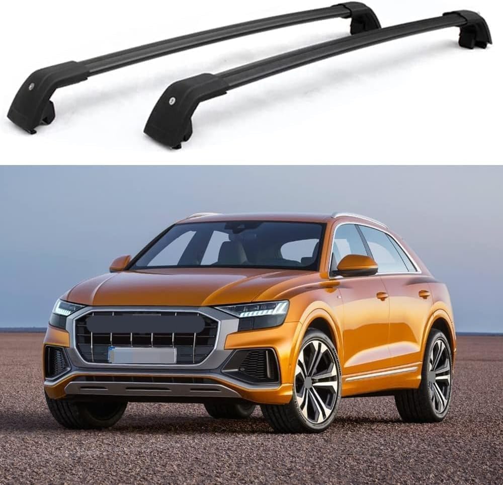 Stück Auto-Dachträger für Audi Q8 2018 2019, Querträger, Transport, Aufbewahrung, Dachgepäckträger, Schienenträger, Modifikationszubehör von BNMJY