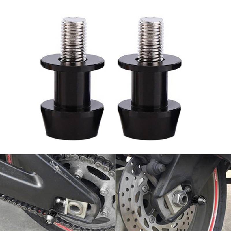 Bobbins Motorrad Prismabuchsen M8 Racingadapter Aluminium Schwingenadapter Universal Schwenkarmspule Ständeraufnahme Schwingenschutz Motorradschwinge Montageständer für Motorrad CNC Schwinge Spulen von BNOYONERAS