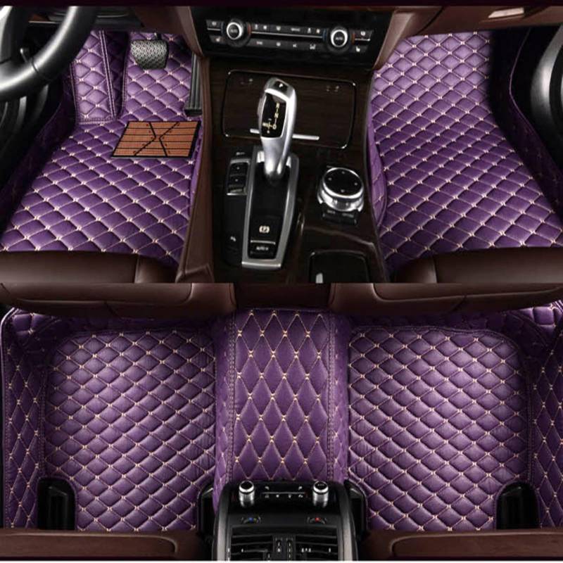 Fussmatten Auto für Mercedes Benz B Class W247 2019 2020 2021 2022 2023 2024, Fußmatten Auto Auto Fußmatten Auto Zubehör Innenraum Auto Zubehör, Purple von BNRLMFCA