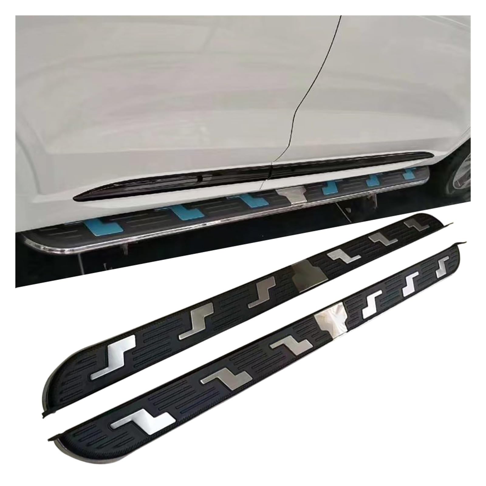 2Pcs Door Side Step Running Board Nerf Bar Compatible With Nissan Pathfinder 2013-2022 von BOABEODVB