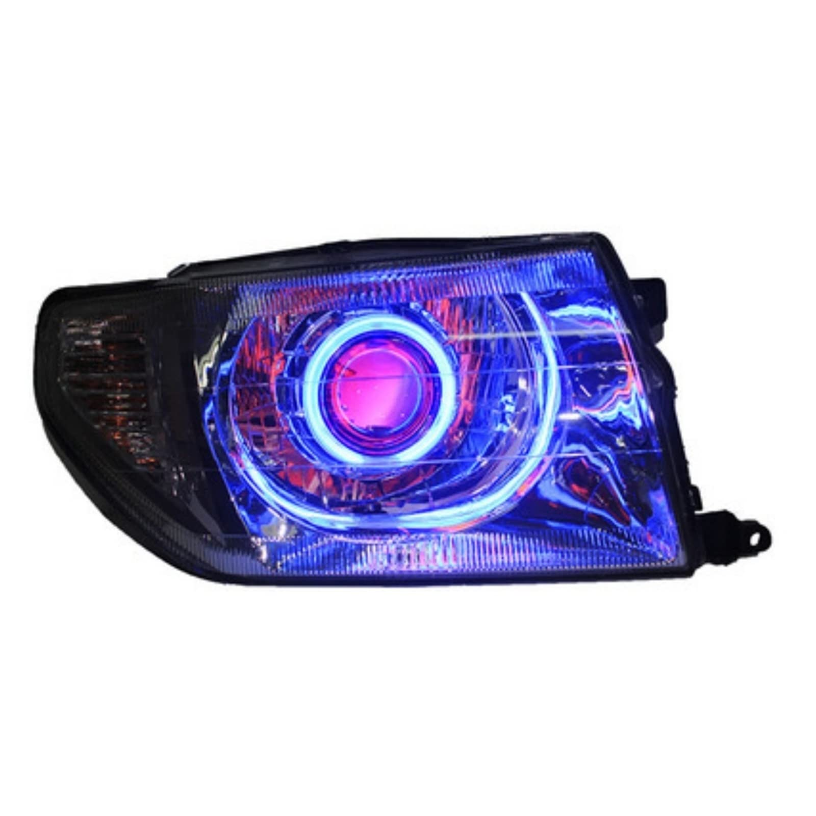 BOABEODVB Leopard LED Scheinwerfereinheit mit Angel Eye Blinker passend für Mitsubishi von BOABEODVB