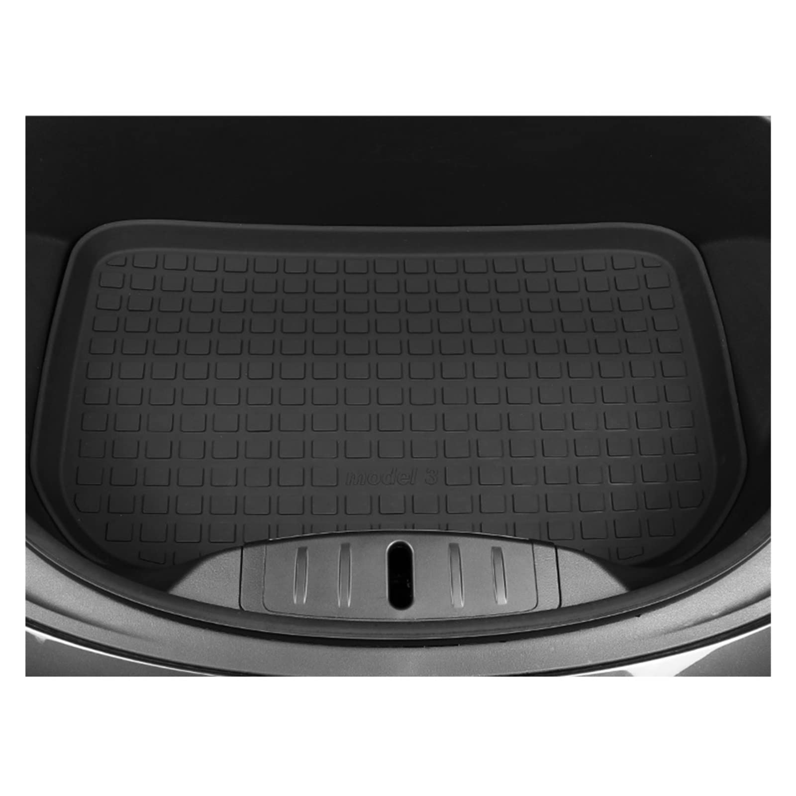 Fußmatten Kompatibel mit Tesla Model 3 2021 2022 Model S Kofferraumwanne 2018-2020 Kompatibel mit Tesla Fusskissen Zubehör(Modell 3-Front Mat) von BOABEODVB