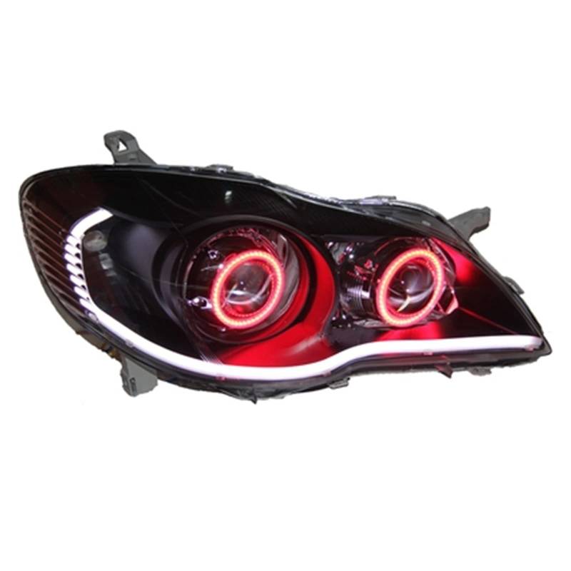 LED Front Headlamp Headlight Assembly With Angel Eye DynamicTurn Signal Compatible With Corolla von BOABEODVB