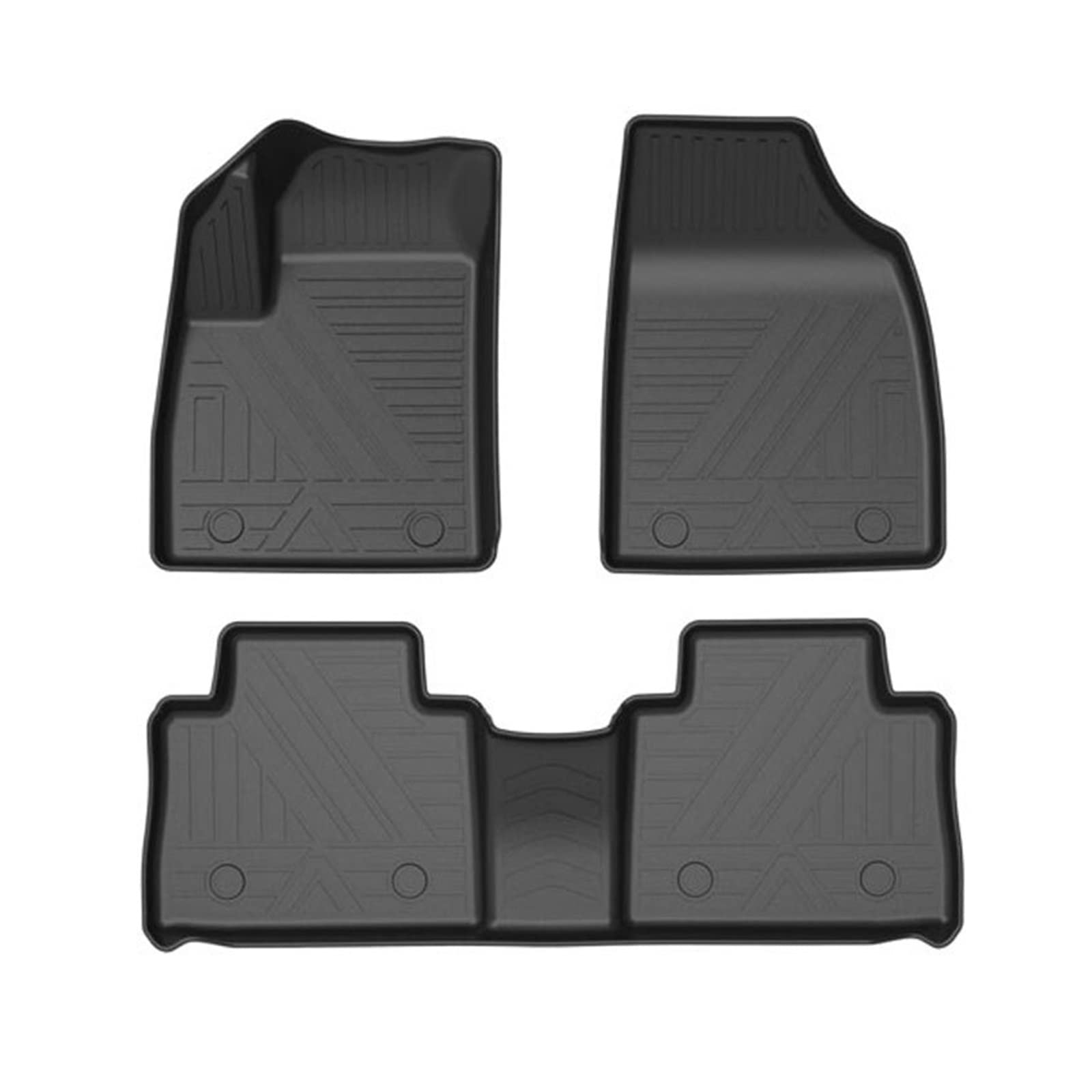 Maßgeschneiderte TPE Fußmatten kompatibel mit MG HS ZS 6/5 Innendetails Autoteppiche Teppiche Fusskissen Zubehör(Bodenmatten 3PCS) von BOABEODVB