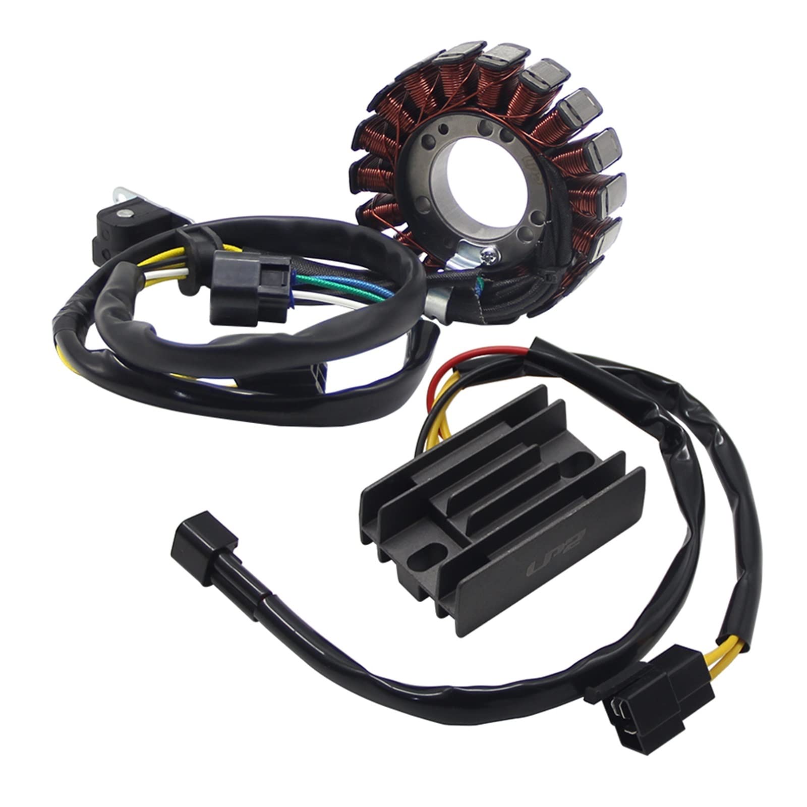 Motorrad Magneto Stator Coil + Spannungsregler Gleichrichter Kompatibel Mit Suzuki DRZ400 DRZ400E DRZ400S DRZ400SM 32101-29F00 32800-29F00 von BOABEODVB