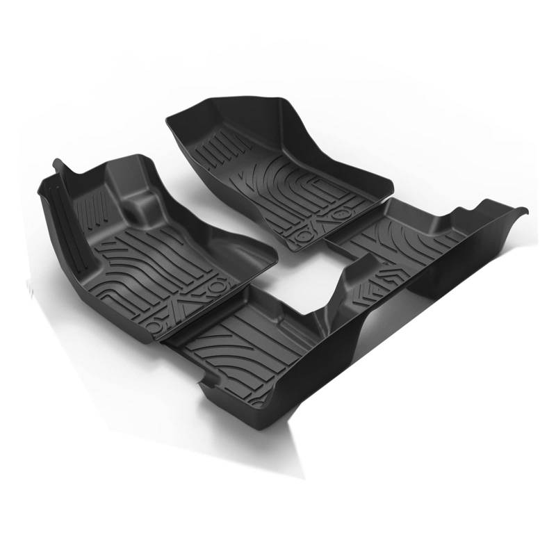 Personalisierte Fußmatten aus TPE, Schwarz, modifiziertes Zubehör, kompatibel mit Jeep Renegade(BU) 16-19(BU Car Mats 3PCS) von BOABEODVB