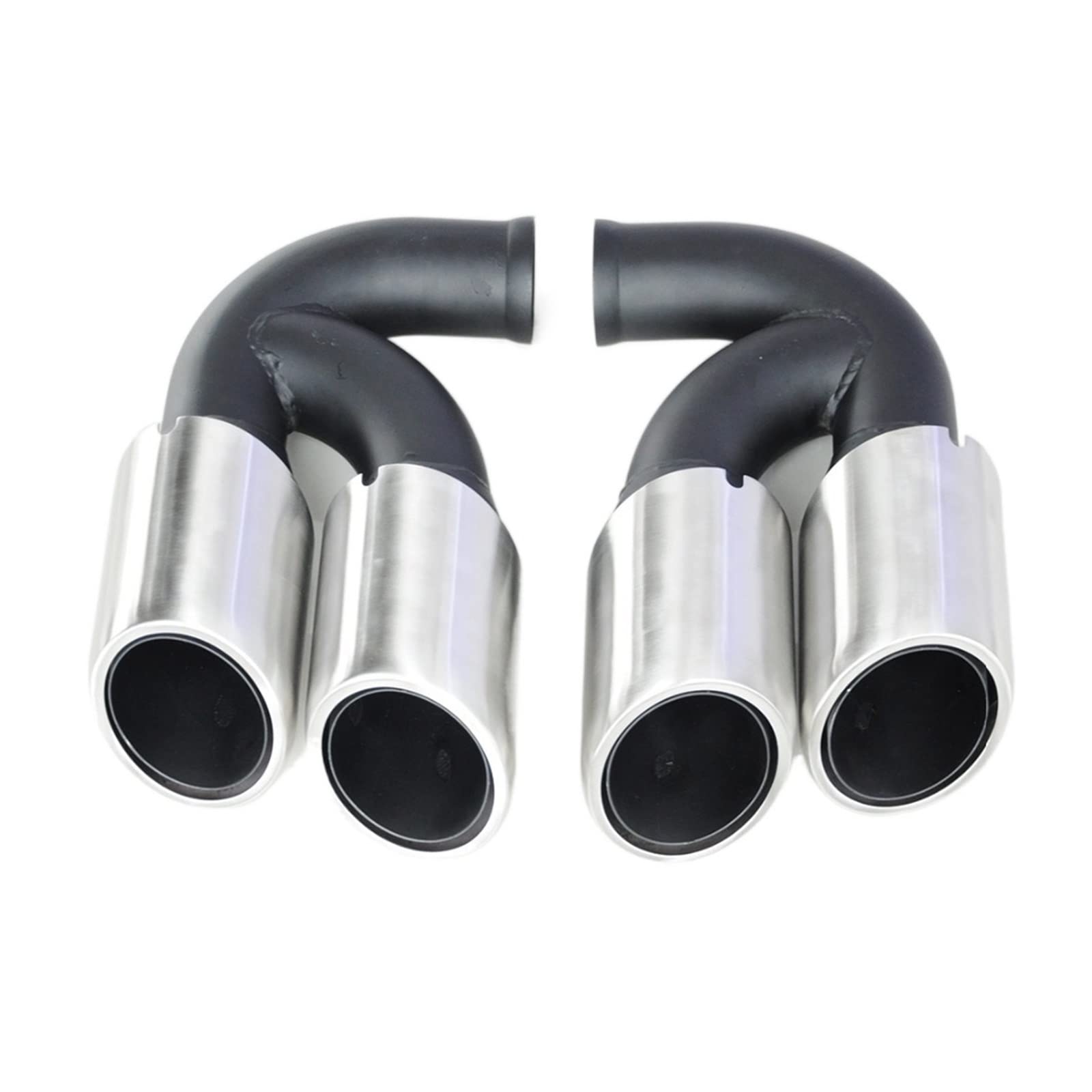 Stainless Steel Exhaust Pipes Muffler Tail Tip Short Type Compatible With Cayenne V8 2011 2014 12 2013 [QPA297] von BOABEODVB