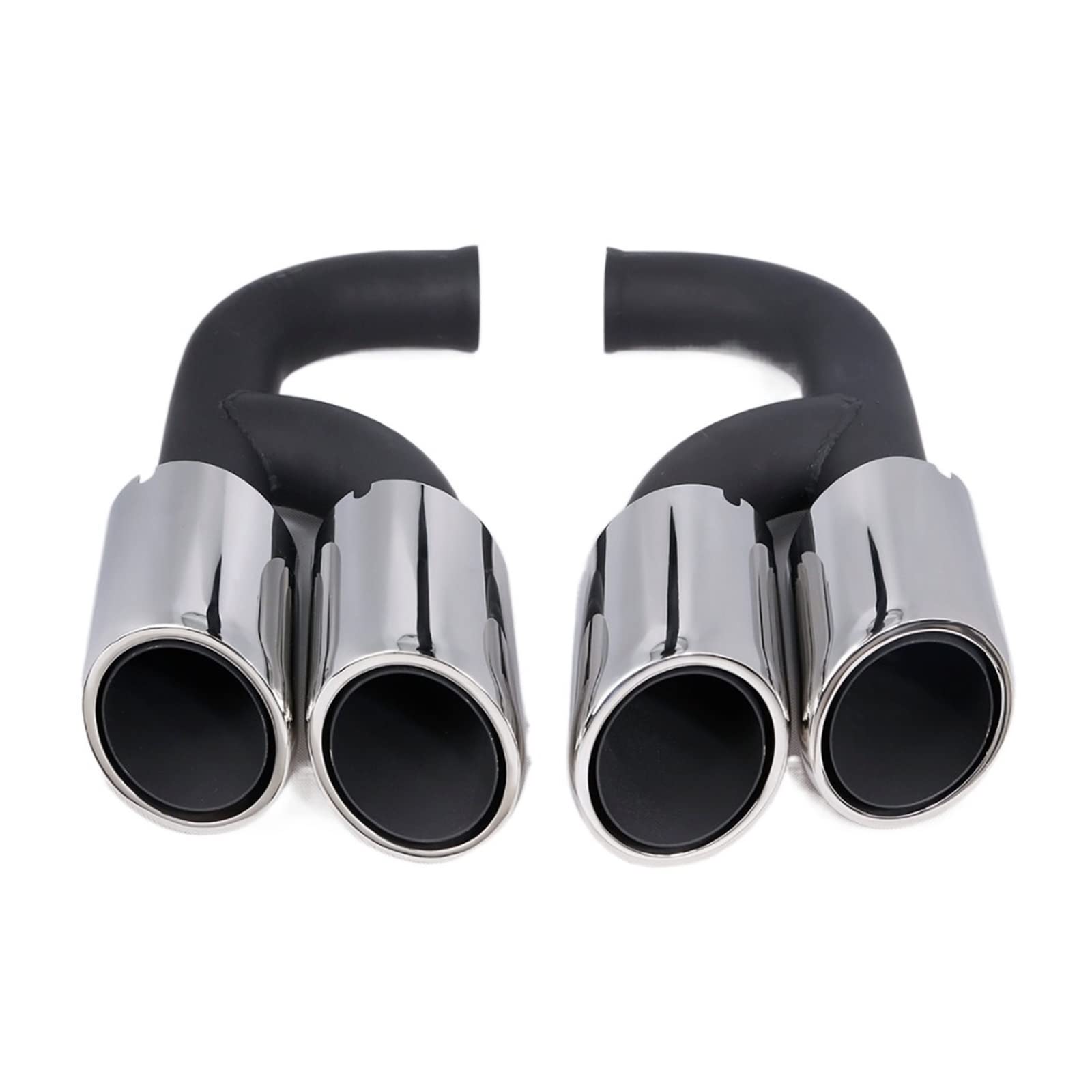 Stainless Steel Exhaust Tail Tip End Long Pipe Compatible With Cayenne V6 2011 2012 2013 2014 von BOABEODVB