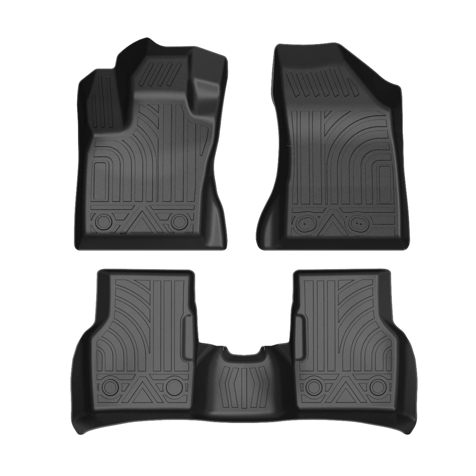 TPE Floor Mats Compatible With Jeep Compass 2017 2018 2019 2020 Rubber Pad Liner Auto Interior Accessories von BOABEODVB