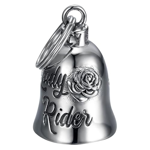 BOBIJOO JEWELRY - Clochette Moto Lady Rider Porte-Bonheur MOCY Bell Acier inoxydable Argent von BOBIJOO JEWELRY