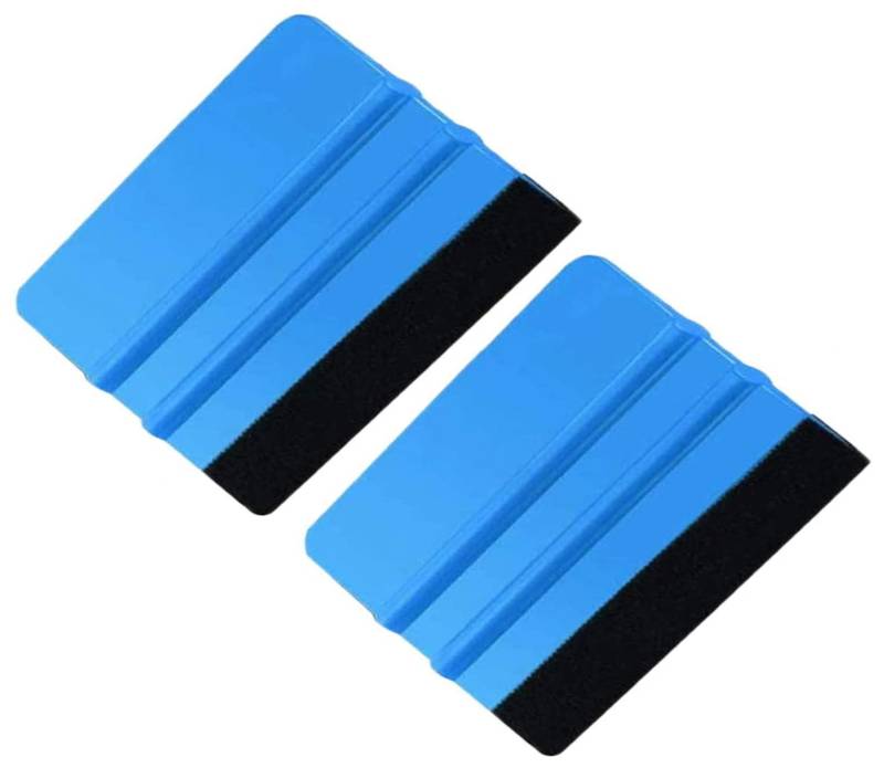 BOBOZHONG Rakel,Filzkante Folienrakel,2PCS Rand Rakel Auto Wrapping Tool Kits,Filz Rakel Applikator Werkzeug für Auto Vinyl Wrap,Fenster Tönung,Tapete,Aufkleber Installation 4 Zoll von BOBOZHONG