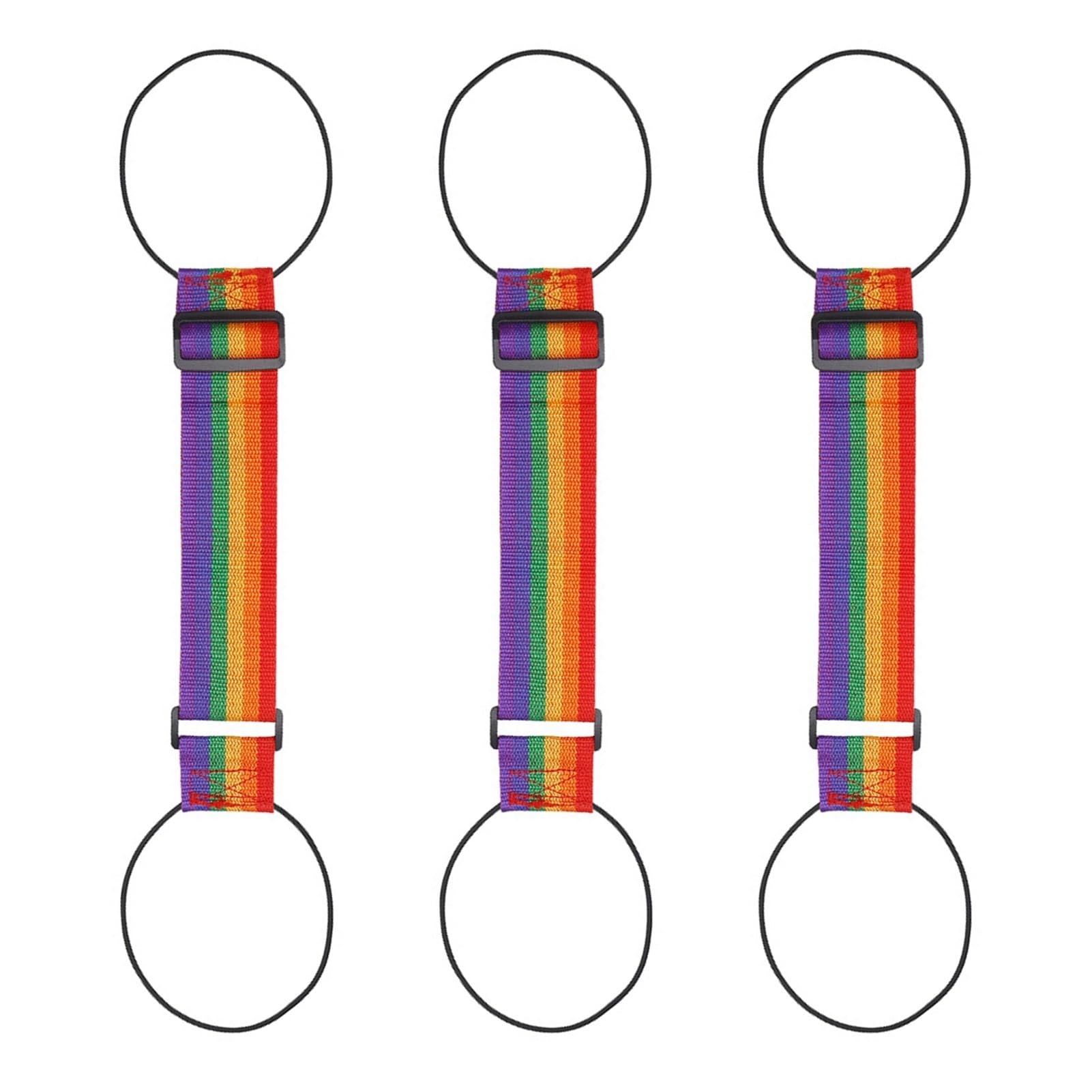 BODOBTF Verstellbarer Gepäckgurt, elastischer Haltegurt für Gepäck, Reisekoffer, fester Gurt, tragbarer Gepäckverpackungsgürtel (Multicolor) von BODOBTF