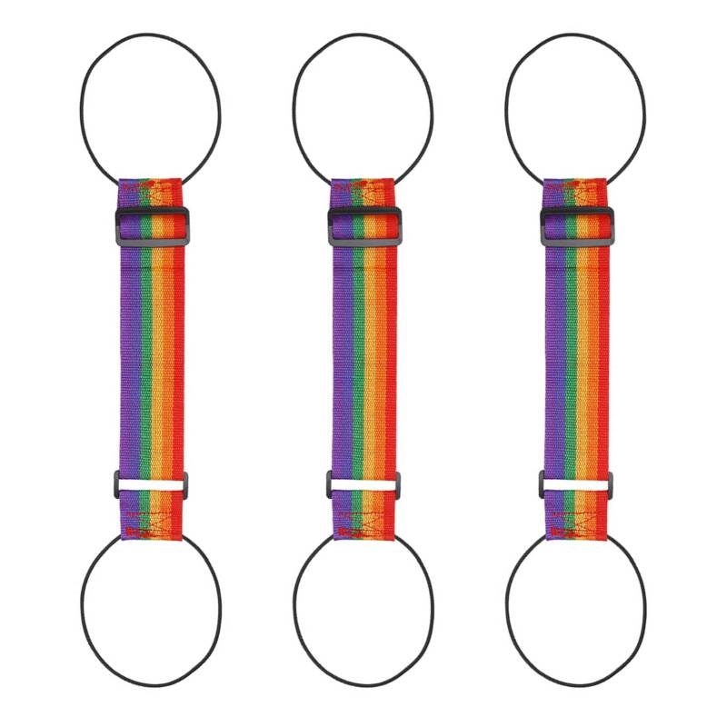 BODOBTF Verstellbarer Gepäckgurt, elastischer Haltegurt für Gepäck, Reisekoffer, fester Gurt, tragbarer Gepäckverpackungsgürtel (Multicolor) von BODOBTF