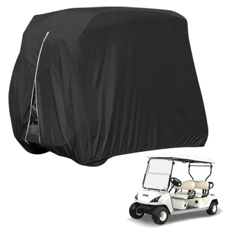 Golfwagen Abdeckung, Golf Cart Abdeckung 210D Wasserdicht Regenschutz Staubdicht Outdoor-Schutz Windschutzscheibe Abdeckung Golf Cart Storage Dust Cover Golfwagen für EZGO, Club Car, Yamaha von BODYGAD